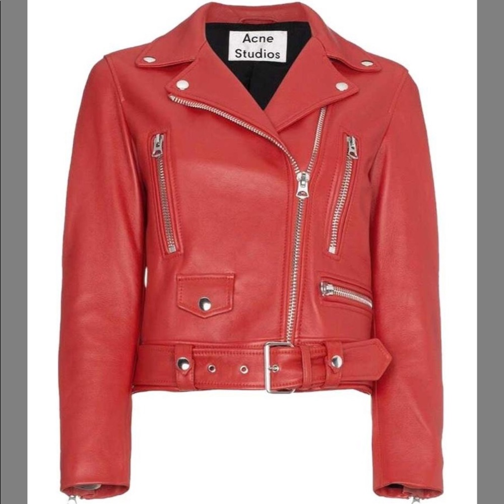 🚨LAST CHANCE🚨Acne Studios “Mock” Moto Lambskin